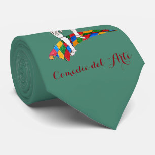comedy del arte harlequin tie
