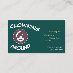 Comedy Logos Abstract Template Business Card