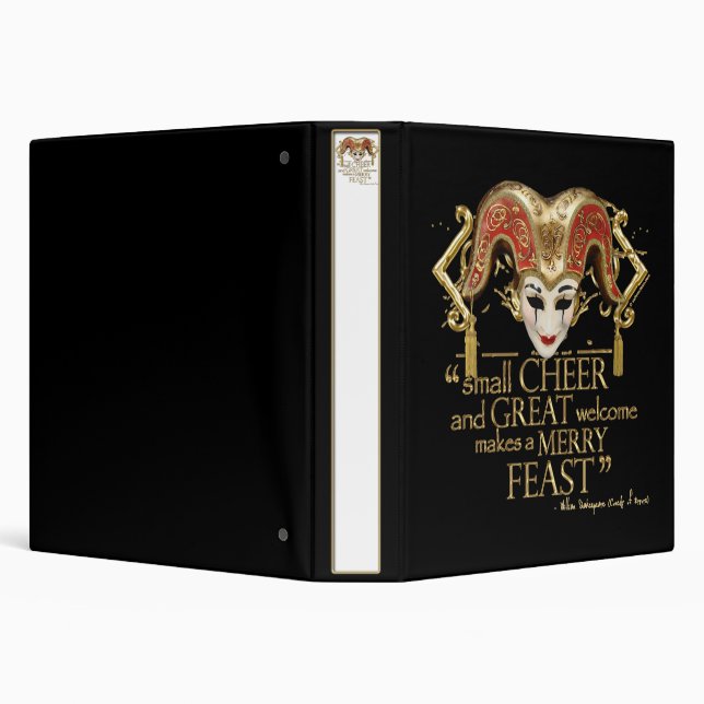 Comedy Of Errors Feast Quote (Gold Version) Binder (Background)