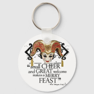 Comedy Of Errors Feast Quote Keychain