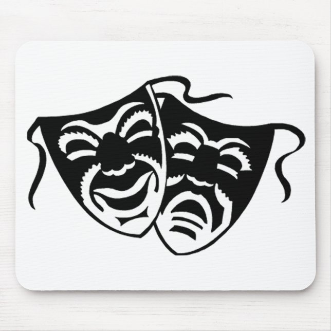 Comedy or Tragedy Mouse Pad (Front)