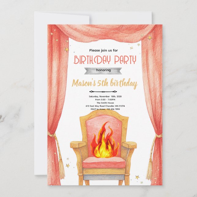 Comedy Roast Birthday party Invitation (Front)