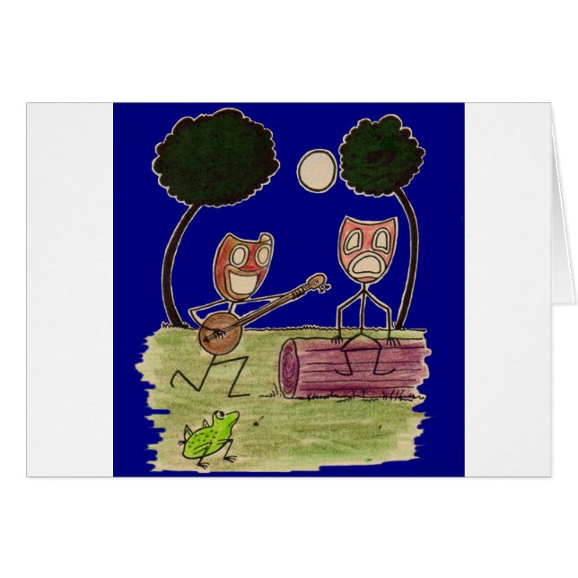 Comedy serenades Tragedy by the full moon (Front Horizontal)