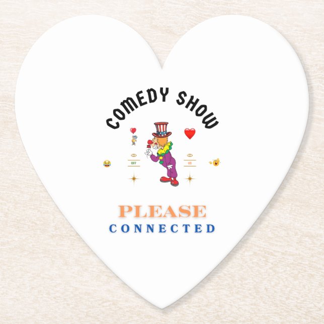 COMEDY SHOW PAPER COASTER (Front)