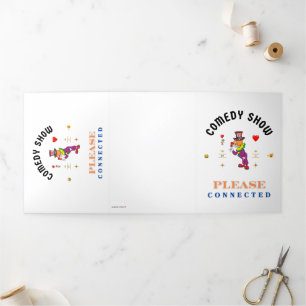 COMEDY SHOW  Tri-Fold HOLIDAY CARD