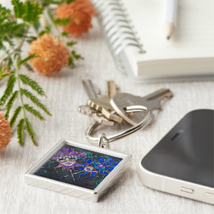 Comedy/Tragedy Jester Masks Keychain