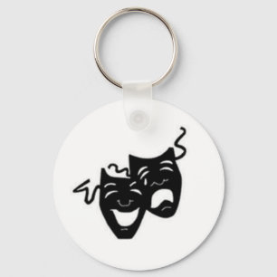 Comedy Tragedy Masks Keychain