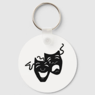 Comedy Tragedy Masks Keychain