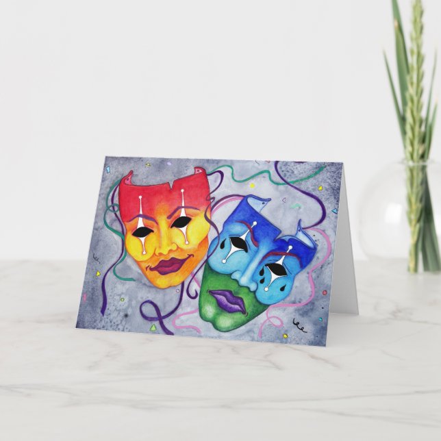 Comedy & Tragedy Note Card (Front)