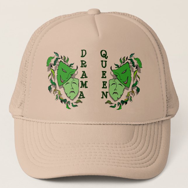 Comedy & Tragedy Theatre Masks ~ Drama Queen Hats (Front)