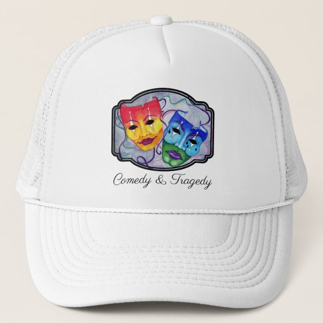 Comedy & Tragedy Trucker Hat (Front)