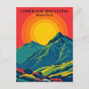 Comeragh Mountains Irlande Carte postale Vintage v