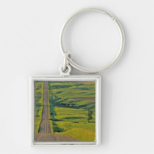 Comertown gravel road in remote northeastern keychain