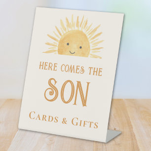 Comes The Son Cards And Gifts Baby Shower  Pedestal Sign