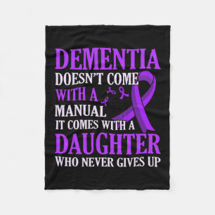 Comes With Daughter Alzheimerheimer's Awareness Gr Fleece Blanket