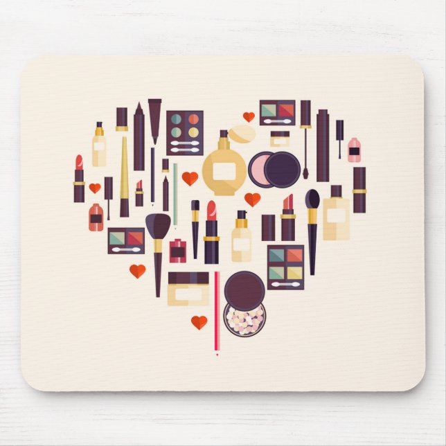 Comestics Heart Mouse Pad (Front)