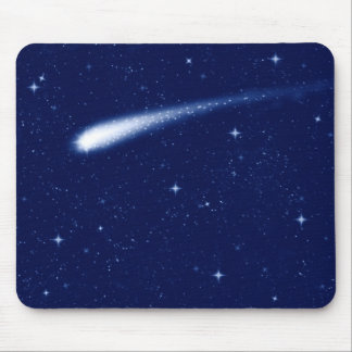 Comet #2 - Mousemat Horizontal Navy Blue Mouse Pad