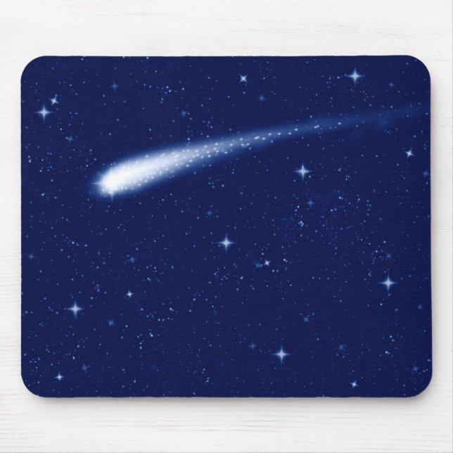 Comet #2 - Mousemat Horizontal Navy Blue Mouse Pad (Front)