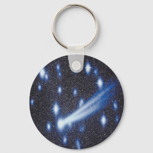 Comet and stars keychain