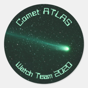 Comet ATLAS Watch Team 2020 Classic Round Sticker