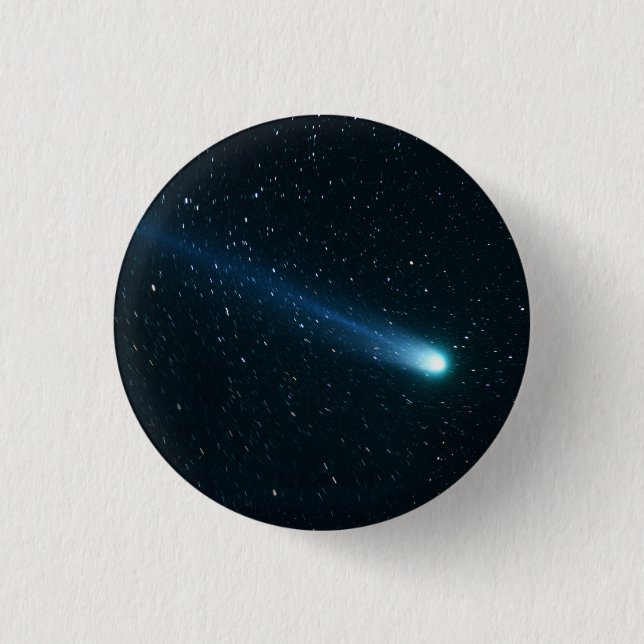 Comet in Night Sky 1 Inch Round Button (Front)