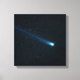 Comet in Night Sky Canvas Print