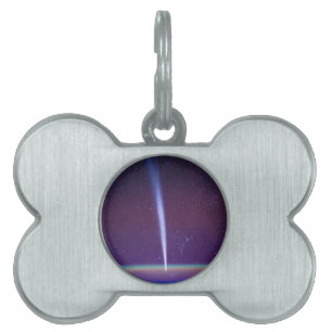Comet Lovejoy Near Earth's Horizon Pet Name Tag