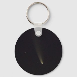 Comet NEOWISE in Night Sky Keychain