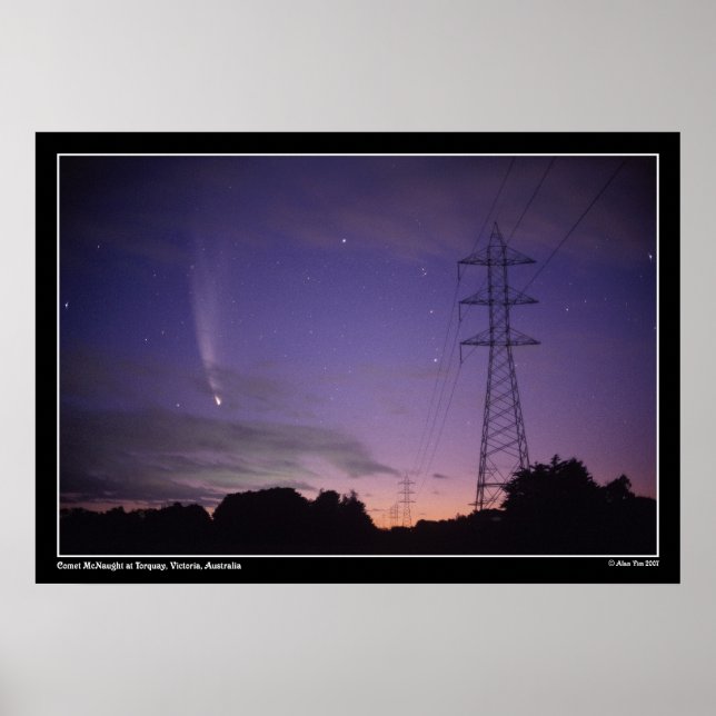 Comet & the Power Lines Poster (Front)