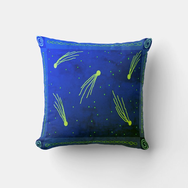 Comets Throw Pillow (Front)