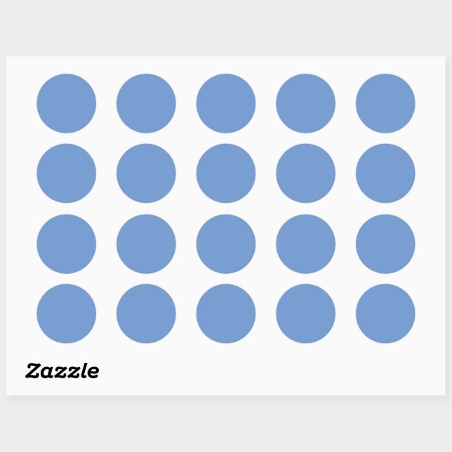 Comflower Blue #6B95D0, Cold Purple Sticker (Sheet)