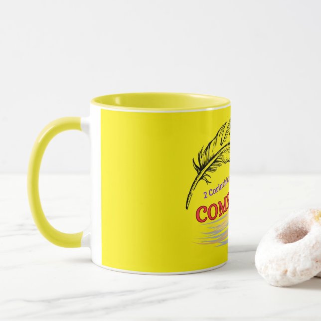 Comfort ( 2 Corinthians 1 : 3 ) Mug & Cup (With Donut)