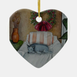 comfort and joy ceramic ornament