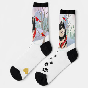 COMFORT AND JOY Finnish Lapphund crew socks