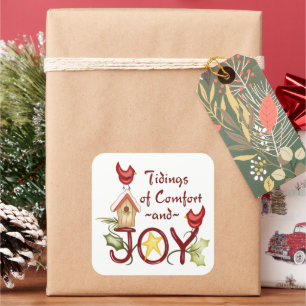 Comfort and Joy Square Sticker