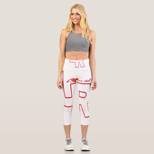 Comfort and style in everyday life capri leggings (Front)