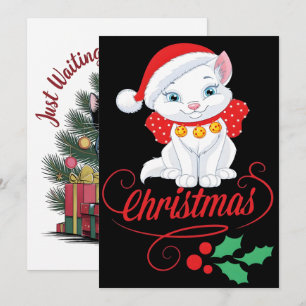 Comfort Colors® Christmas Tree And Cat 2025 Holiday Card