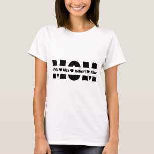 Comfort Colours Custom Mom Shirt, Personalized Mam T-Shirt