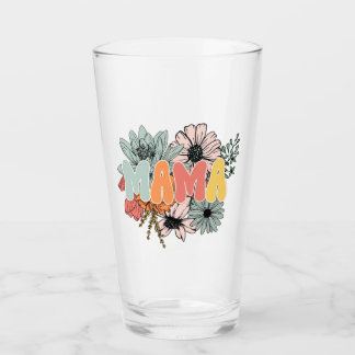 Comfort Colours® Retro floral Mama, Mother's Day Glass