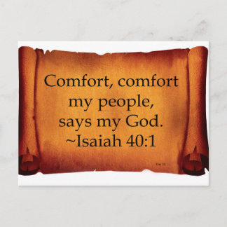 Comfort, Comfort My People Postcard