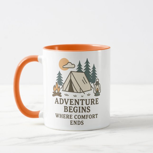 Comfort Ends | Camping Quote Combo Mug (Left)