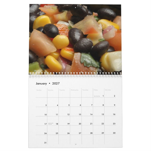 Comfort Foods Calendar (Jan 2027)