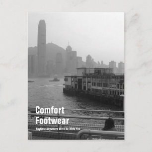 Comfort Footwear in Hong Kong Postcard