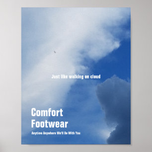 Comfort Footwear on cloud Poster