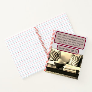 Comfort in His Plans: Jeremiah 29:11 Homey Vibes  Notebook