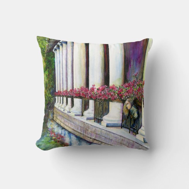 Comfort is the Enemy of Progress Throw Pillow (Front)