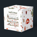 Comfort & Joy | Merry Little Christmas  Favor Box<br><div class="desc">Give your gift that perfect finishing touch with our Christmas gift boxes. Whether you're headed to an office secret Santa or hosting a holiday party of your own, these gift boxes will be sure to make a statement. Our Christmas gift boxes can be personalized with the hosts' names and party...</div>