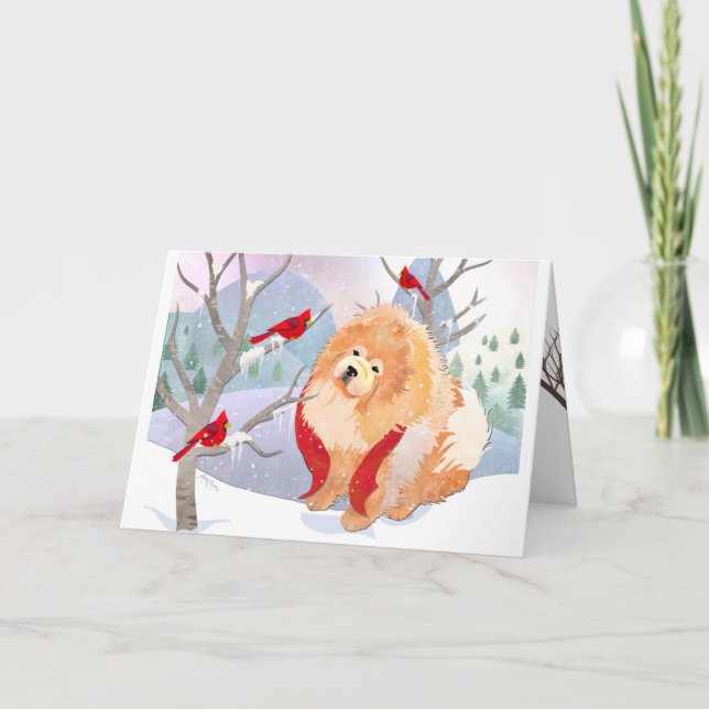 COMFORT & JOY rough Chow art cards (Front)