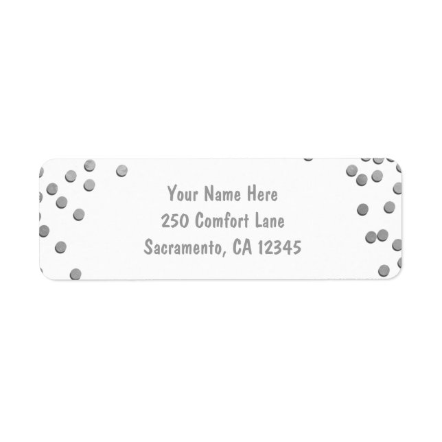 Comfort & Joy Silver Holiday Christmas Invitation (Front)