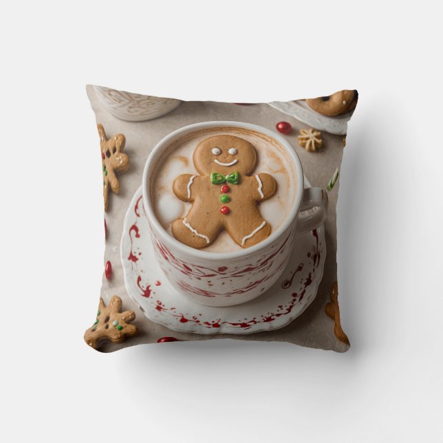 Comfort & Joy Throw Pillow (Front)
